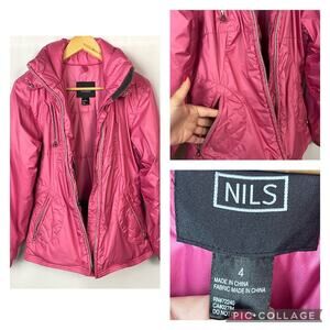 Nils Ski Jacket Pink Size 4 Flawed needs repair